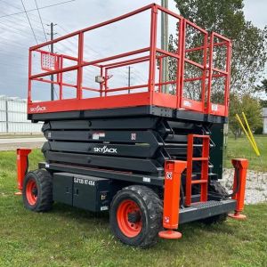 Fully repainted, used Skyjack SJ7135RT Scissor Lift for sale