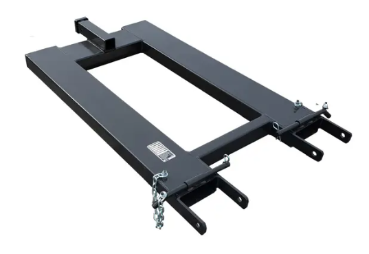 Trailer spotter attachment for telehandler, Lyon Lifts